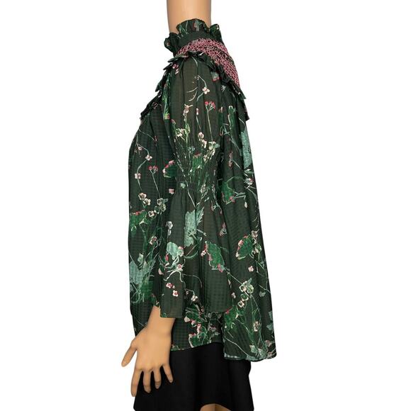 Tuckernuck women's Jaguar Garden Marion Blouse size M NWOT - Picture 4 of 12